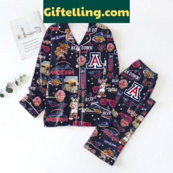Arizona Wildcats Bear Down Polyester Pajamas Set
