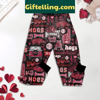 Arkansas Razorbacks Go Hogs Fleece Pajamas Set