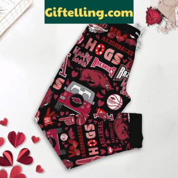 Arkansas Razorbacks Go Hogs Fleece Pajamas Set