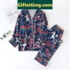 Atlanta Braves Funny Art Design Pajamas Set for Men and Women - Baseball Team Sleepwear