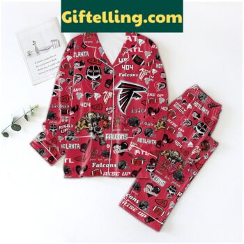 Atlanta Falcons Mascot Rise Up My Falcons Pajamas Set