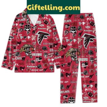 Atlanta Falcons Mascot Rise Up My Falcons Pajamas Set