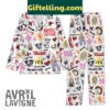 Avril Lavigne What The Hell She Was A Girl Pajamas Set for women in black and red