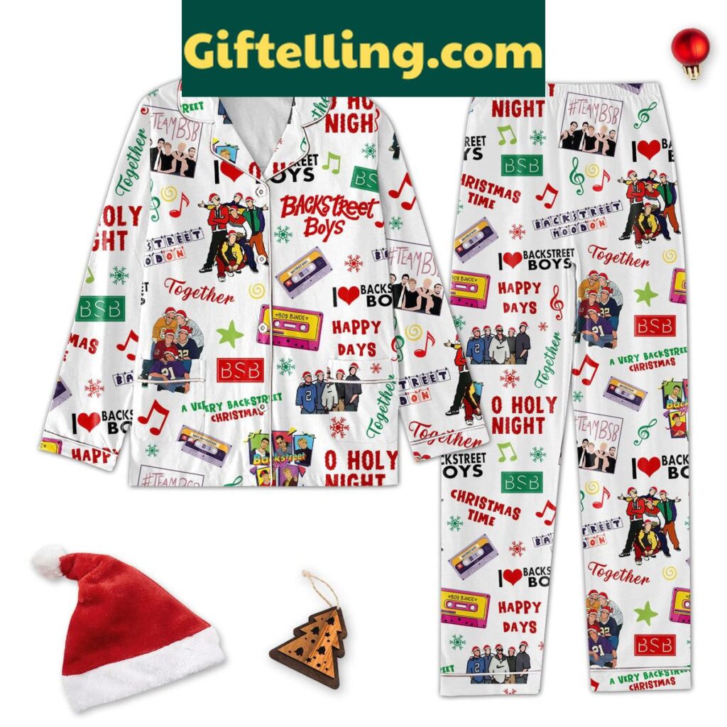 Backstreet Boys A Very Backstreet Christmas Polyester Pajamas Set