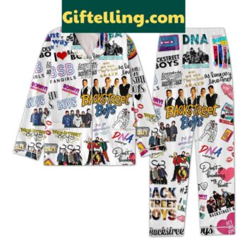 Backstreet Boys As Long As I Love You White Design Polyester Pajamas Set