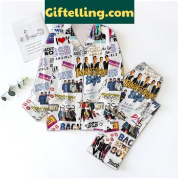 Backstreet Boys As Long As I Love You White Design Polyester Pajamas Set