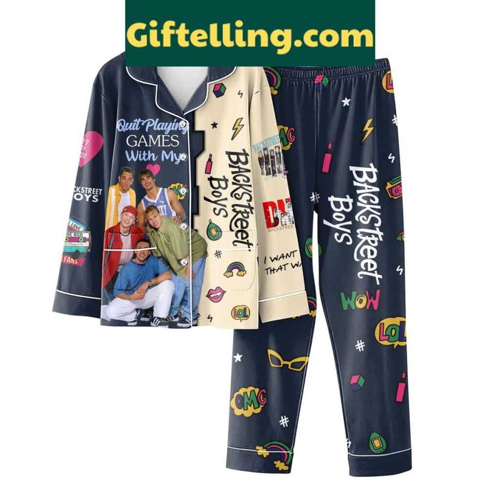 Backstreet Boys Quit Playing Games With My Heart Polyester Pajamas Set
