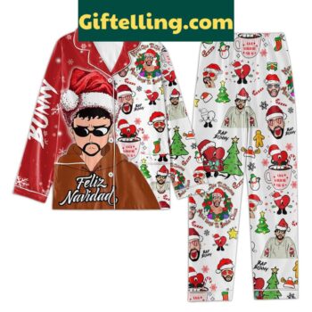 Bad Bunny Feliz Navidad Merry product image showing design and team colors