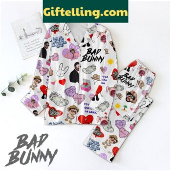 Bad Bunny Lambebicho Love Polyester Pajamas Set