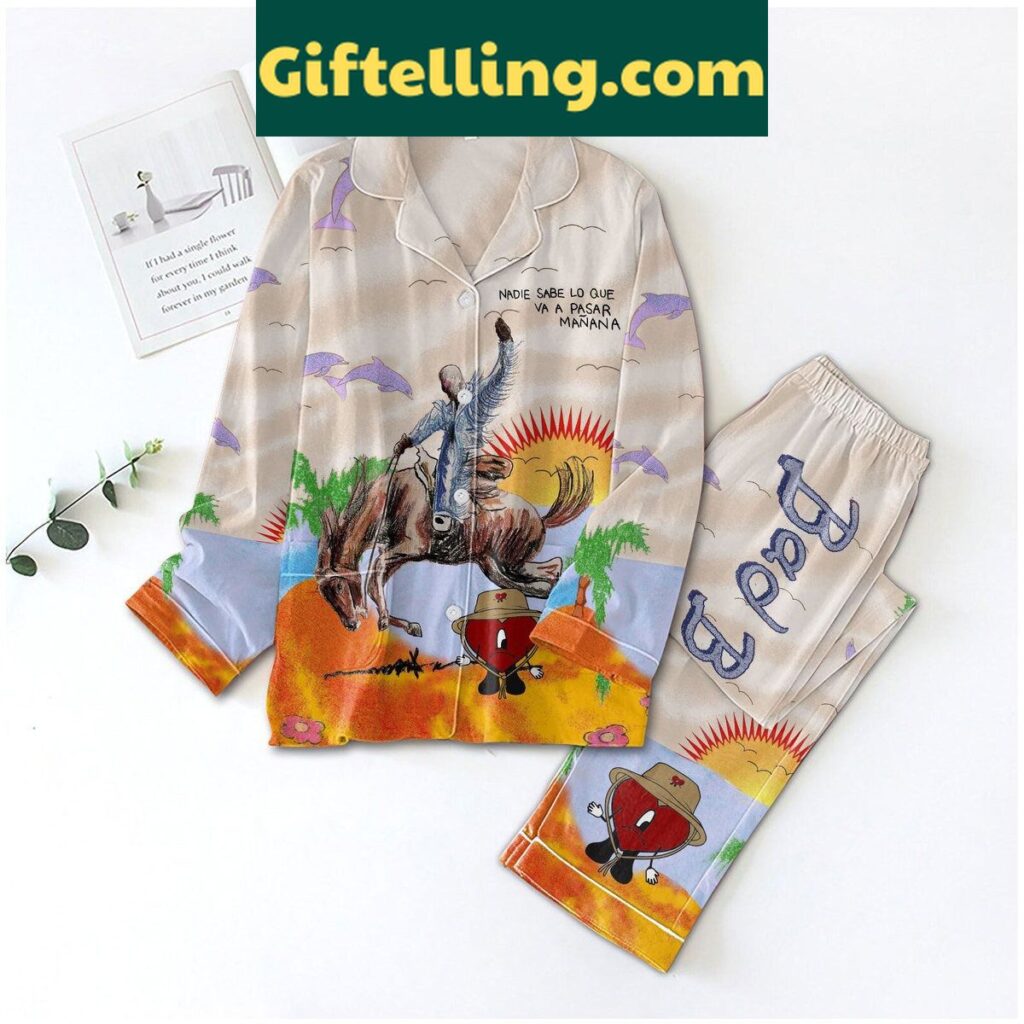 Bad Bunny Nadie Sabe Lo Que Va A Pasar Manana Pajamas Set