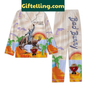 Bad Bunny Nadie Sabe Lo Que Va A Pasar Manana Pajamas Set