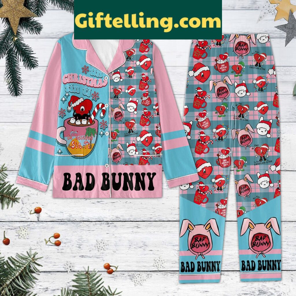 Bad Bunny Un Christmas Sin Ti Pajamas Set