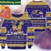 Baltimore Ravens NFL Mickey Minnie Ugly Christmas Sweater