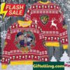 Baltimore Ravens NFL Snoopy Charates Ugly Christmas Sweater