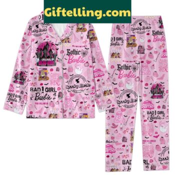 Barbie Pink Halloween Trick Or product image showing design and team colors