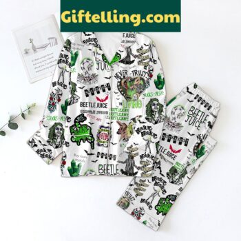 Beetlejuice Never Trust The Living Pajamas Set