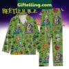 Beetlejuice It's Show Time Green Design Pajamas Set