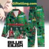 Billie Eilish Happy Holidays Christmas 2024 Polyester Pajamas Set