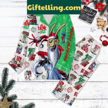 Blink 182 Merry Christmas Pajamas Set