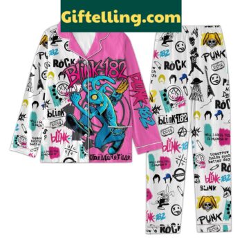 Blink 182 Well I Guess This Is Growing Up Pajamas Set, music-themed sleepwear