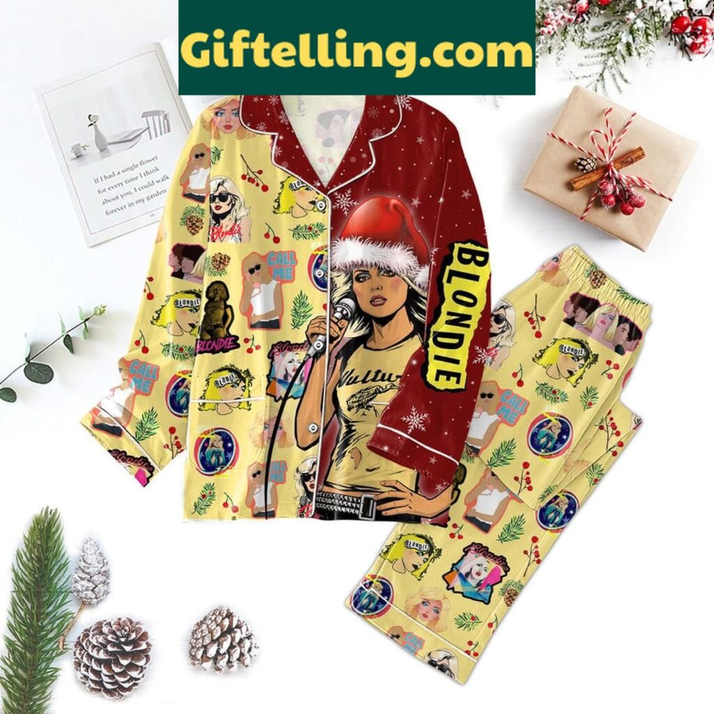 Blondie Call Me Merry Christmas Polyester Pajamas Set
