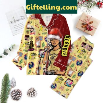 Blondie Call Me Merry Christmas Polyester Pajamas Set