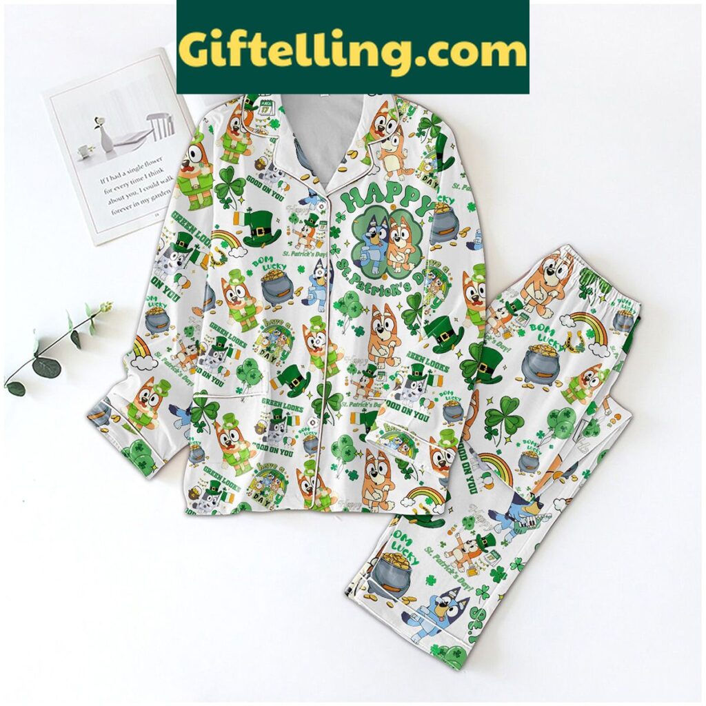 Bluey Happy St Patrick s product image showing design and team colors