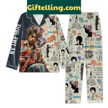 Bob Dylan He Groovy Or Leave Man Pajamas Set