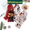 Bob Dylan Rockin' Roll Merry Dylanmas Christmas Polyester Pajamas Set