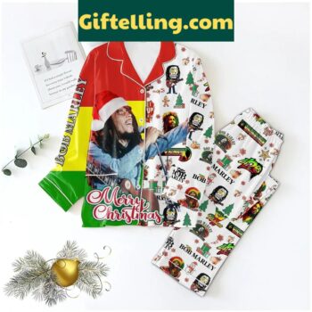 Bob Marley Christmas Polyester Pajamas Set