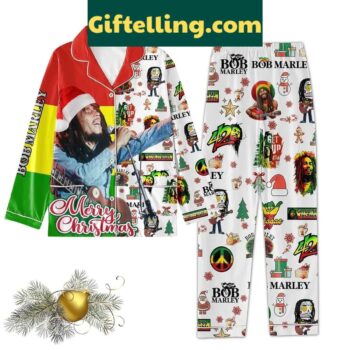 Bob Marley Christmas Polyester Pajamas Set