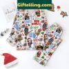 Bob Marley holiday-themed polyester pajamas set
