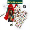 Bob Marley One Love Christmas Pajamas Set with reggae-inspired design