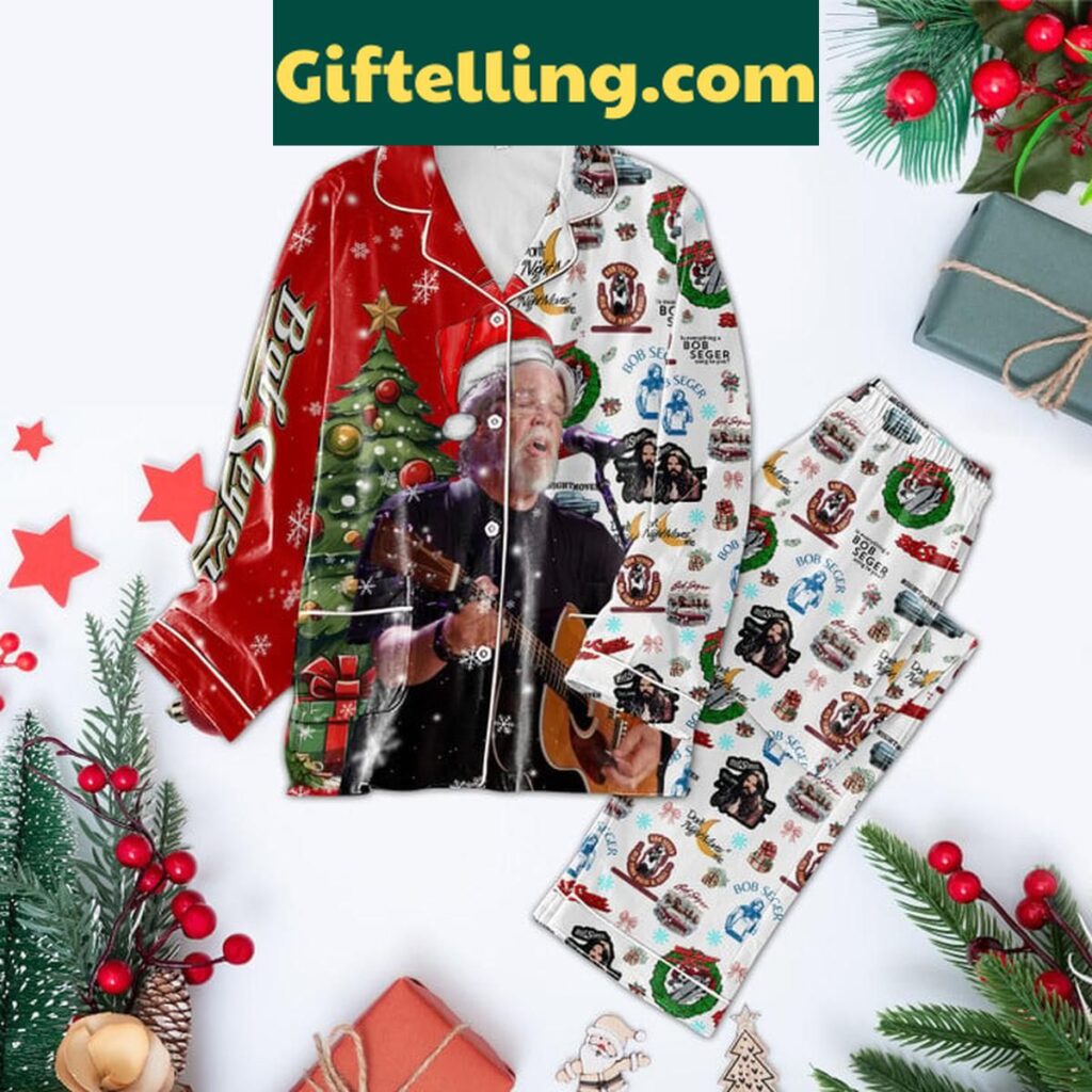 Bob Seger Merry Christmas and product image showing design and team colors