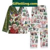 Bon Jovi Merry Christmas Living On A Prayer Pajamas Set with holly and mistletoe design