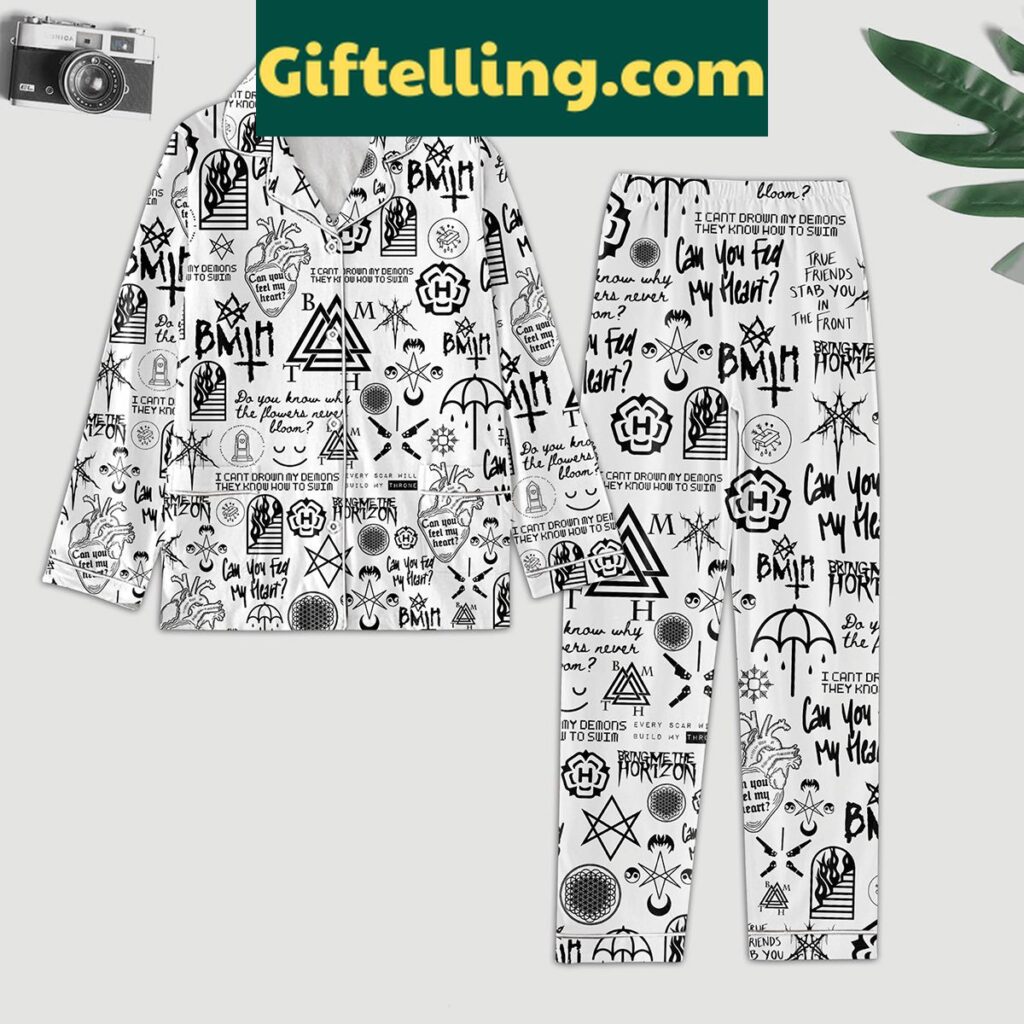 Bring Me The Horizon Tre Friend Polyester Pajamas Set