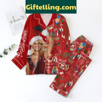 Britney Spears Merry Christmas Santa Can You Hear Me Pajamas Set