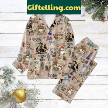 Brooks Dunn Christmas Pajamas It product image showing design and team colors