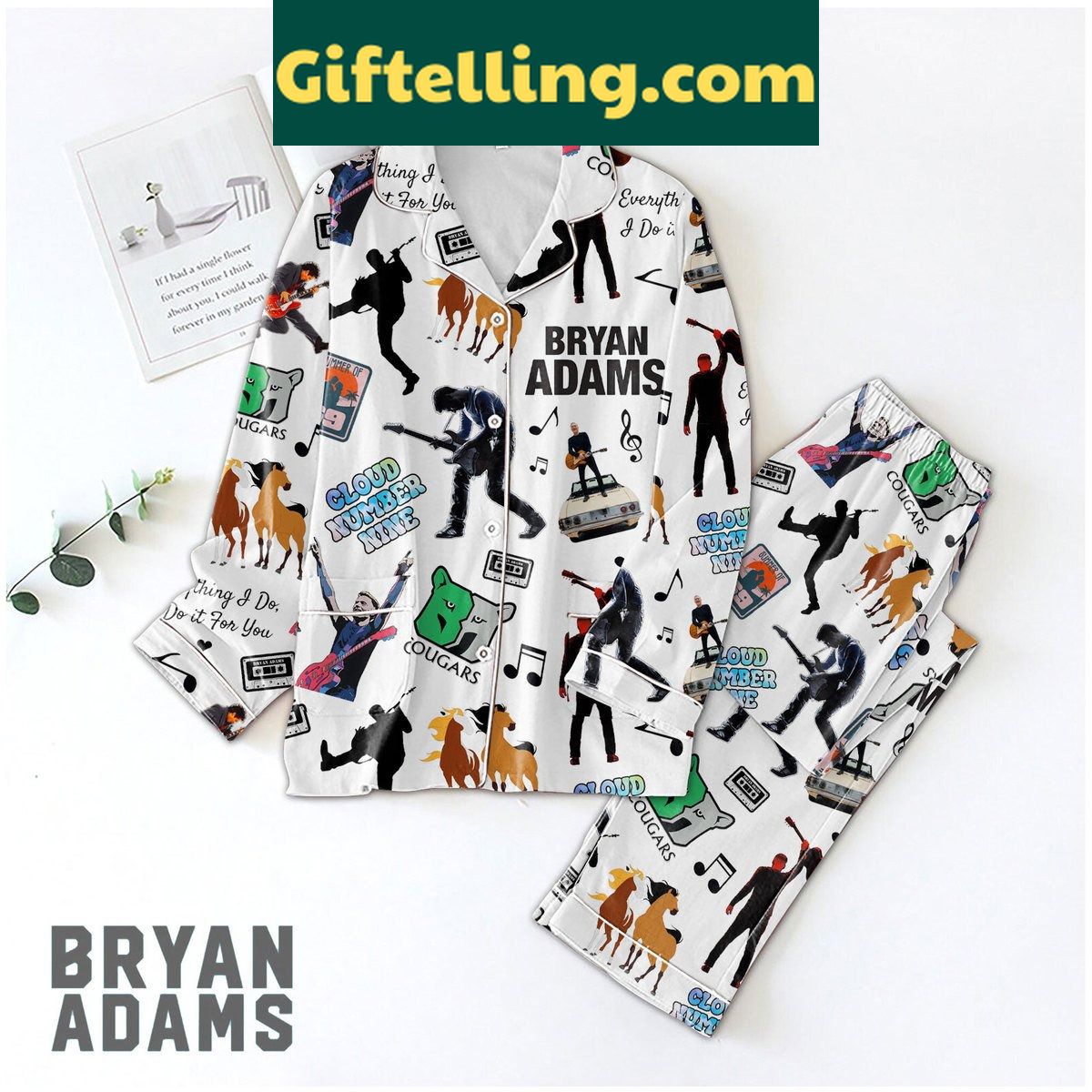 bryan-adams-fan-polyester-pajamas-set-for-ultimate-comfort-1 Bryan Adams fan polyester pajamas set