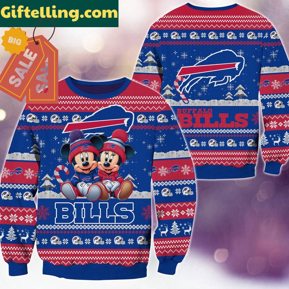 Buffalo Bills NFL Mickey Minnie product image showing design and team colors