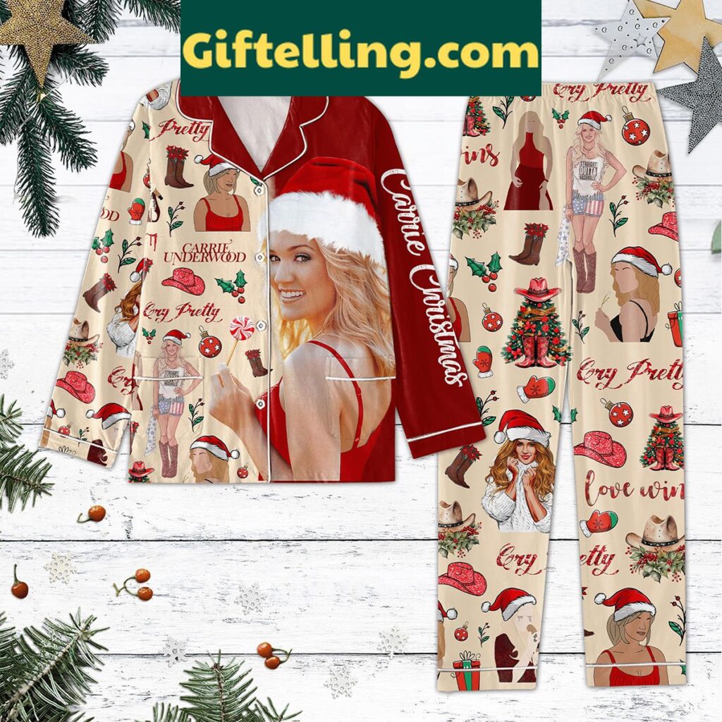 Carrie Underwood Cry Pretty Christmas product image showing design and team colors
