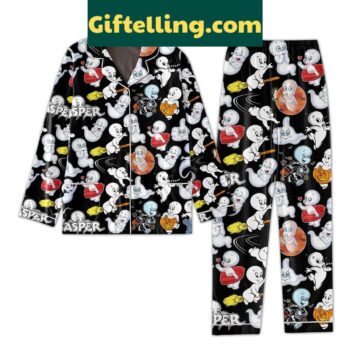 Casper The Friendly Ghost Cartoon Polyester Pajamas Set