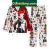 Charlie Chaplin Snow Merry Christmas Pajamas Set with festive holiday design