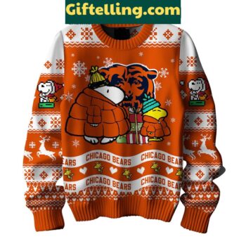 Chicago Bears Peanuts Snoopy Ugly product image showing design and team colors