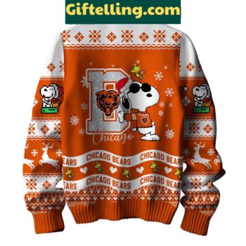 Chicago Bears Peanuts Snoopy Ugly product image showing design and team colors