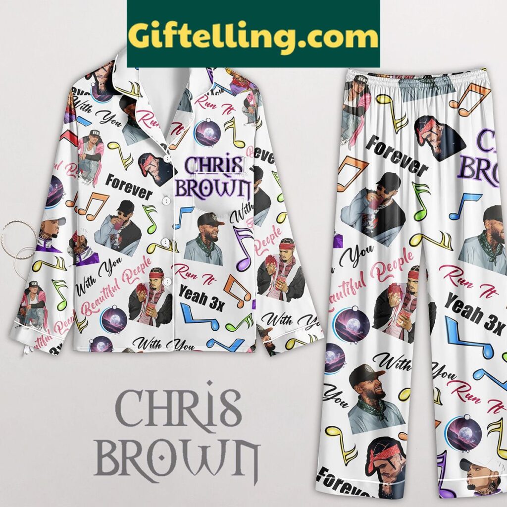 Chris Brown Forever Yeah Polyester Pajamas Set