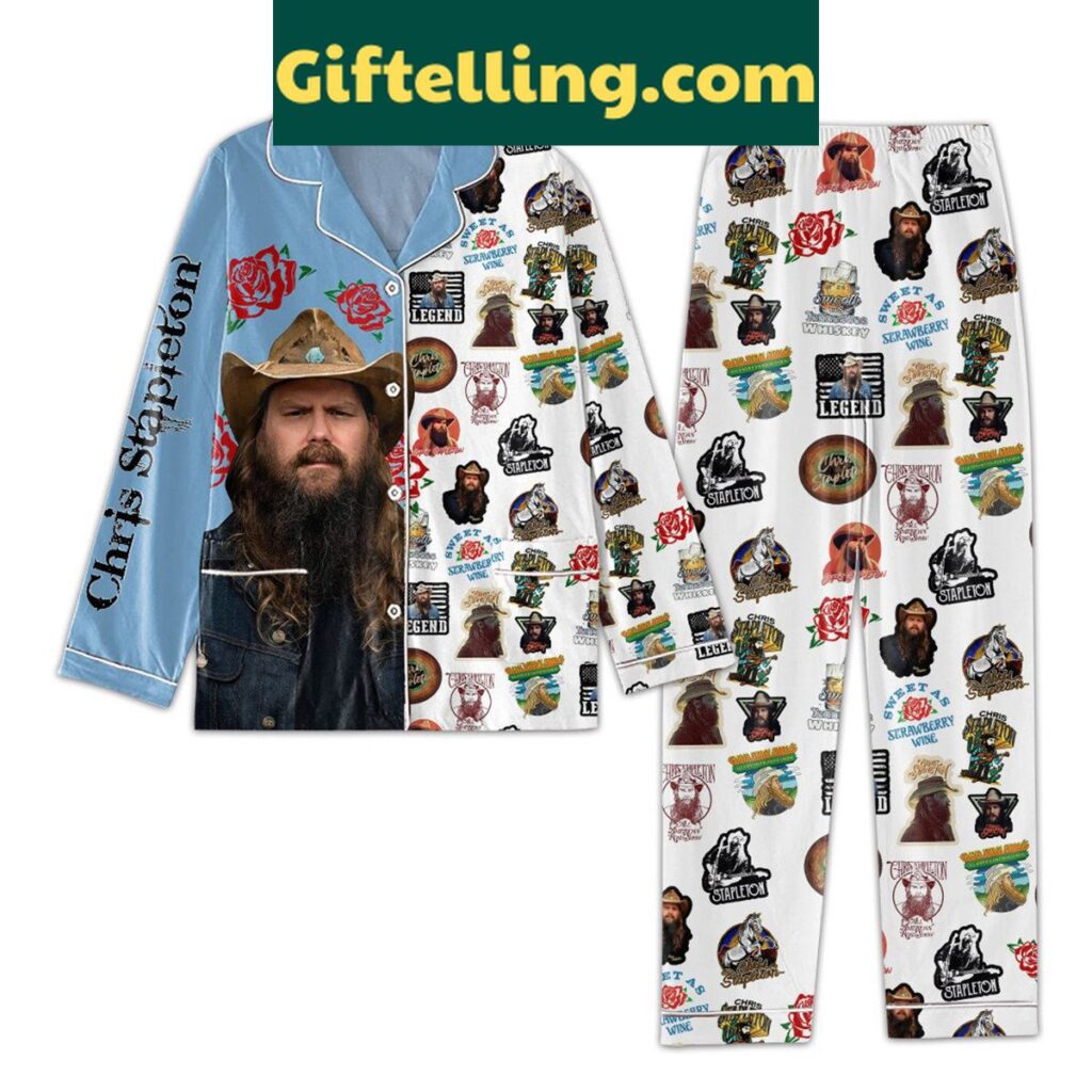 Chris Stapleton Legend Polyester Pajamas Set