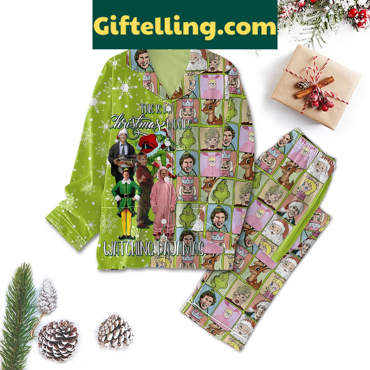 christmas-movies-watching-pajamas-set-cozy-holiday-gift-1 Christmas Movies Watching Pajamas Set
