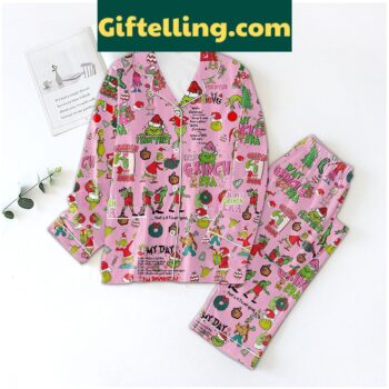Christmas Pajamas Set with Grinch Era design