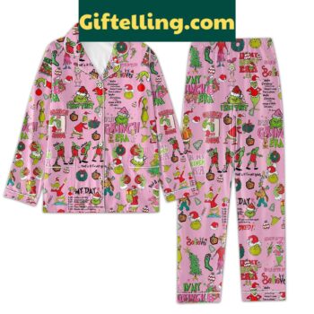 Christmas Pajamas Set with Grinch Era design